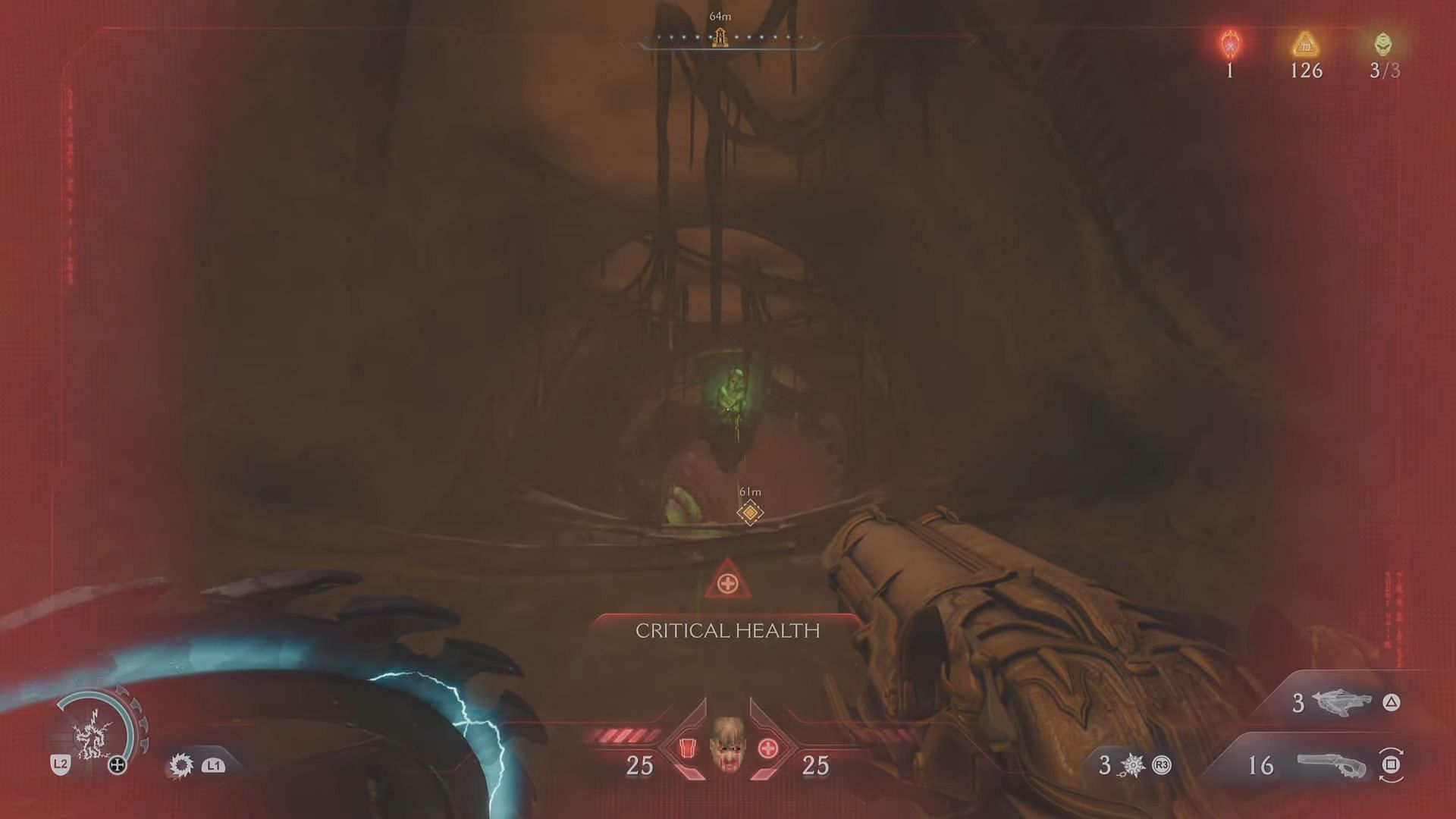 Throw your shield in the green highlighted area (Image via Sportskeeda Gaming | Bethesda Softworks)